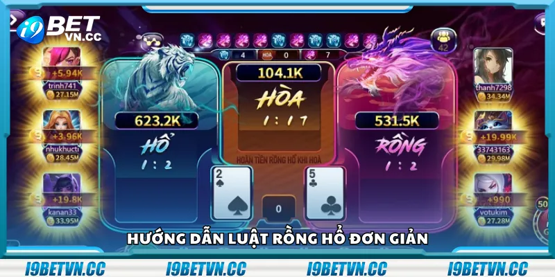 Hướng dẫn luật Rồng Hổ đơn giản